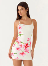 Zabrina Mini Dress - Ivory Reef