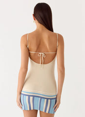 Lion Heart Knit Mini Dress - Ivory