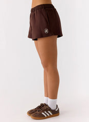 Signature Low Rise Sweatshorts - Chocolate