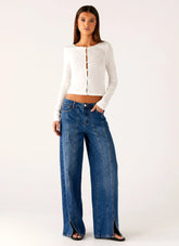 Grayson Straight Leg Jeans - Denim Blue