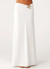 Shoreline Glow Maxi Skirt - Off White