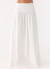 Jayne Maxi Skirt - White