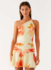 Meah Backless Mini Dress - Mimosa Blossom