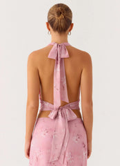 Soren Halter Top - Vintage Floral