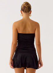 Meridella Strapless Mini Dress - Black