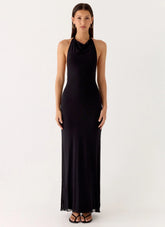 Starlight Nights Maxi Dress - Black