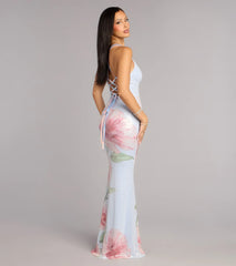 Chance Floral Sequin Mermaid Formal Dress