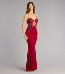 Dakota Lace Applique Mermaid Formal Dress
