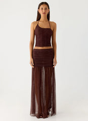 Sparkling Night Top - Chocolate