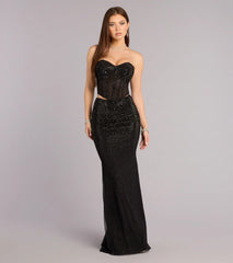 Joanna Rhinestone Two-Piece Formal Set