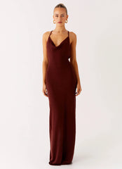 Nomad Muse Maxi Dress - Chocolate