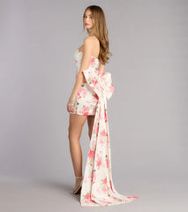 Loraine Floral Bow Mini Dress
