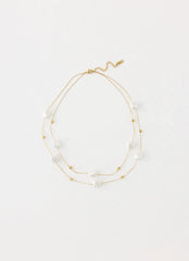 Serena Pearl Necklace - Pearl/Gold