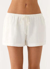 Millo Linen Shorts - Ivory
