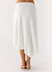 Ignite It Midi Skirt - White