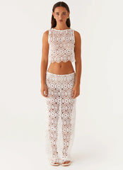 Mika Crochet Top - White