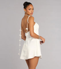 Something Sweet And Chic Bow Mini Dress