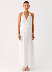 Reinhart Halter Maxi Dress - White