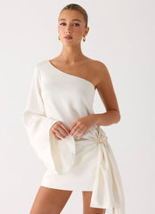 Statement Hour One Shoulder Top - Ivory