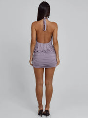 Nalaya Mini Dress Dusty Purple