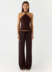 Henrietta Top - Chocolate