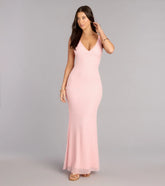 Maya Beaded Sequin Column Formal Dress