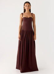 Giovanna Maxi Dress - Chocolate Drizzle