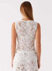 Virelle Lace Top - Ivory