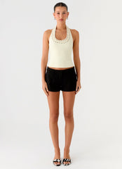 Scarla Halter Top - Yellow