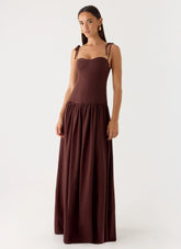 Giovanna Maxi Dress - Chocolate Drizzle