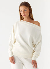 Sherlee Knit Sweater - White