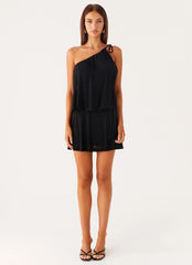 Makes Sense Mini Dress - Black