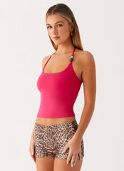 Palm Beach Top - Fuchsia