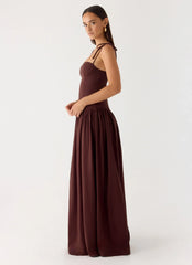 Giovanna Maxi Dress - Chocolate Drizzle
