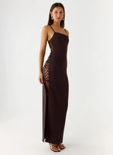 Hartwell Maxi Dress - Chocolate