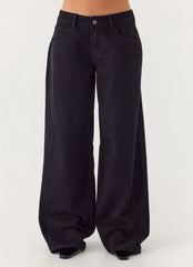 Waylon Low Rise Jeans - Black
