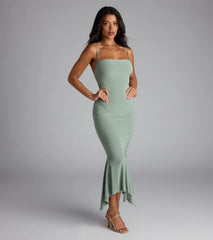 Stunning Silhouette Bodycon Midi Dress