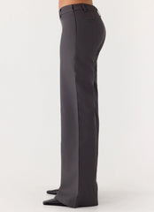 Hot As Ice Low Rise Pants - Grey