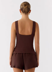 Hard To Tame Top - Chocolate