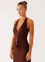 Esther Top - Chocolate