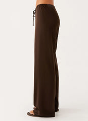 Deacon Low Rise Pants - Chocolate