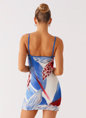 Everett Mini Dress - Deep Sea Bloom
