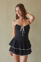 Fiorella Open Back Mini Dress