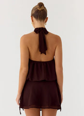 Everywhere I Go Mini Skirt - Chocolate