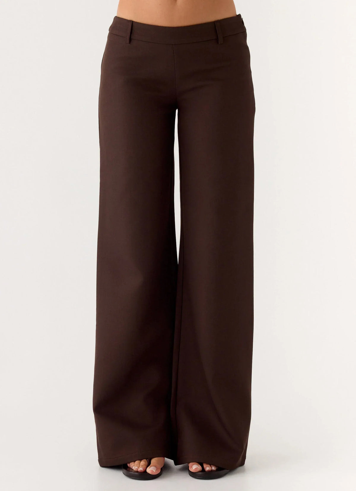 Hot As Ice Low Rise Pants - Chocolate