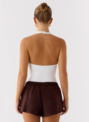 Signature Low Rise Sweatshorts - Chocolate