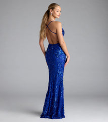 Artemis Open Back Mermaid Sequin Formal Dress