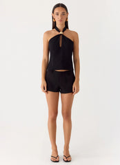 Odetta Halter Top - Black