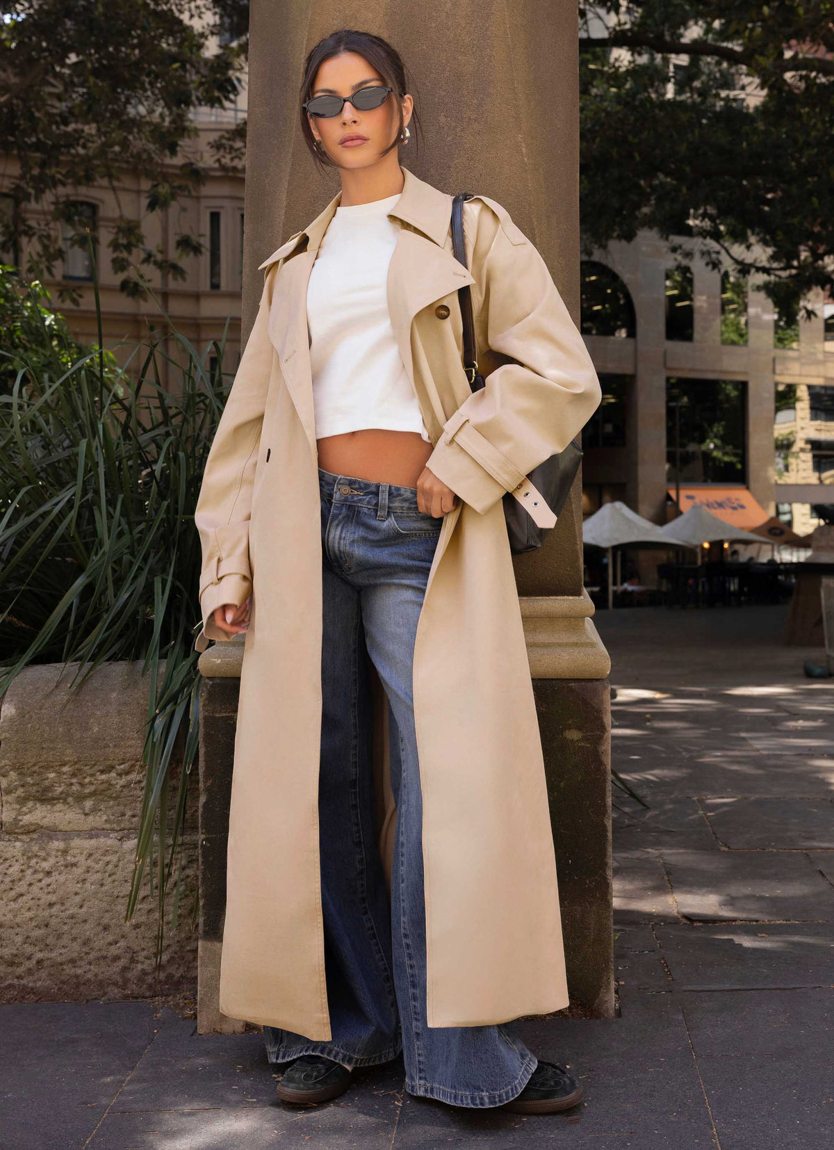 Jackie Trench Coat - Tan
