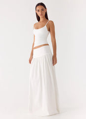 Jayne Maxi Skirt - White